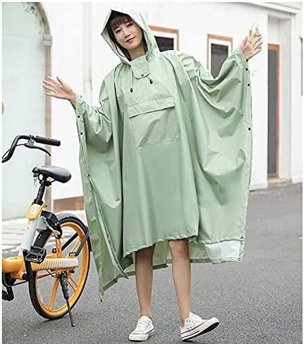 Raincoat For Men And Women Singles Increase Thicker Bicycle Long Full Body Rainstorm Proof Outdoor Cycling Ponc in Saudi Arabia