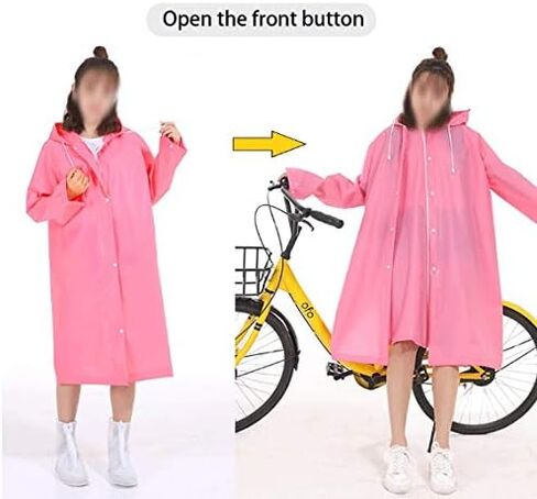 4 in 1 Raincoat Long Full Body Rainproof Single Men and Women Bicycle Adult Poncho in Saudi Arabia
