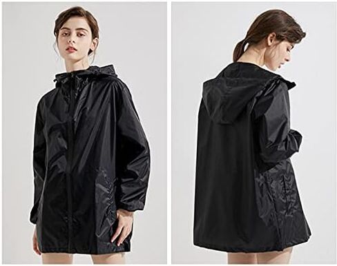 Adult Universal Portable Solid Color Short Raincoat for Outdoor Running Cycling and Camping in Saudi Arabia