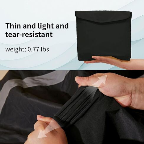 High Visibility Rain Cape Reflective Rain Poncho Gear with Bat Wing Hem and Large Pocket for Cycling Hiking Camping Commuting in Kuwait