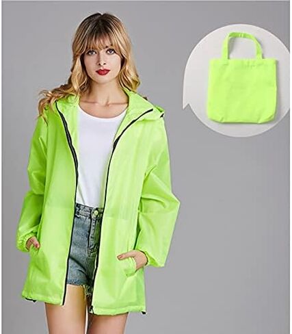 Adult Universal Portable Solid Color Short Raincoat or Outdoor Running Cycling and Camping in Saudi Arabia