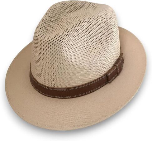 Fedora Hat, Handmade Structured Ventilated Fedora for Men & Women in Saudi Arabia