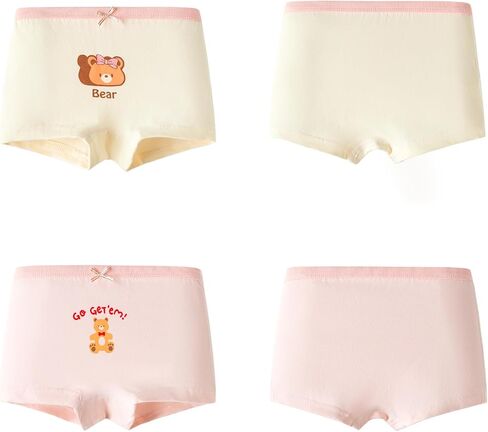 8 Pack Girl's Cotton Underwear, Toddler Girl Tagless Panties Kids Breathable Comfort Panty Briefs Age 2T-10 in Saudi Arabia