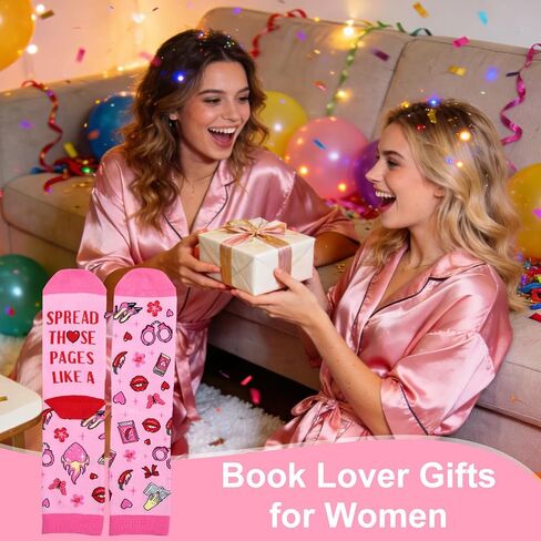 FrereFeter Dark Romance Spicy Socks for Women, Funny Socks for Reading Women Who Love Spicy Books, Book Lover Nerd Bookish, Book Themed Spicys BookTok Lover, Birthday Easter Basket for Adult Women in Saudi Arabia
