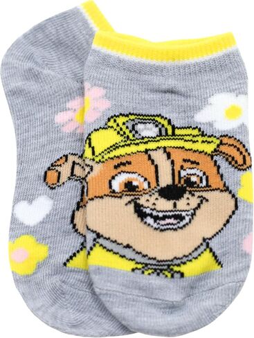 Nickelodeon Paw Patrol No Show Character Socks for Girls - 6 Pair Multi Pack - Skye, Marshall, Chase - Shoe Size 7-10 in Kuwait
