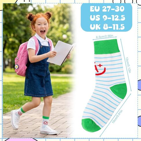 6 Pairs Novelty School Supply Socks Silly Pencil Bus Crayon Patterns Gift for Women Girls Teachers in Kuwait
