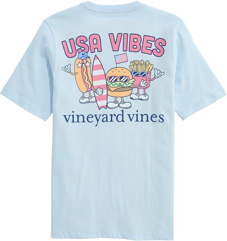 تي شيرت Vineyard Vines للأولاد بجيب قصير الأكمام من USA Vibes للأولاد in Kuwait