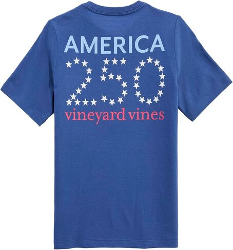 تي شيرت أمريكانا 250 للأولاد بأكمام قصيرة من Vineyard Vines للأولاد in Kuwait