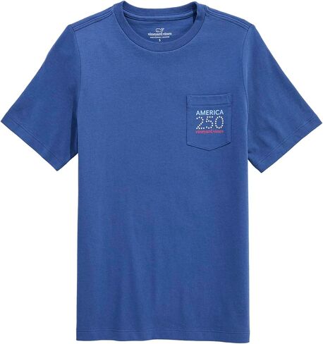 تي شيرت أمريكانا 250 للأولاد بأكمام قصيرة من Vineyard Vines للأولاد in Kuwait
