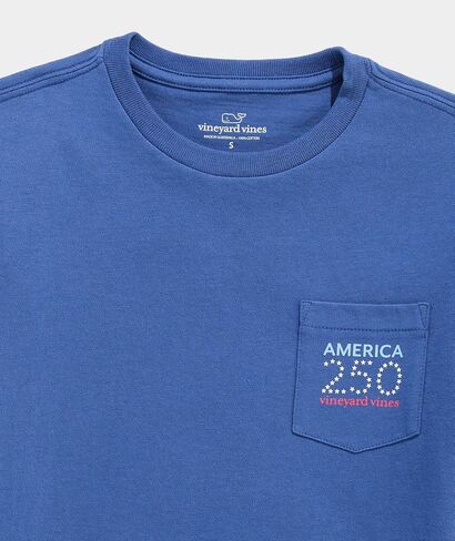 تي شيرت أمريكانا 250 للأولاد بأكمام قصيرة من Vineyard Vines للأولاد in Kuwait