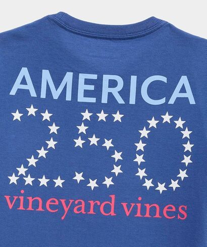 تي شيرت أمريكانا 250 للأولاد بأكمام قصيرة من Vineyard Vines للأولاد in Kuwait