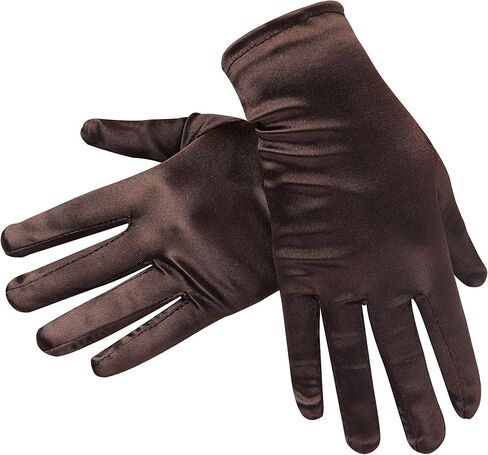 JUNART Short Satin Gloves Women Wrist Length Gloves Soft and Comfortable for Wedding Party Cosplay Costume in Kuwait