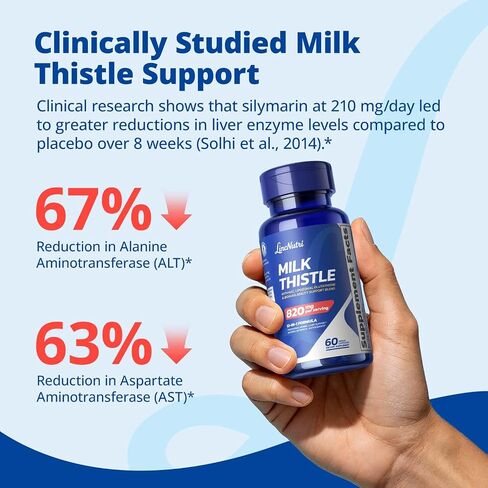 Milk Thistle Liver Health Support — 80% Silymarin, Liposomal Glutathione, 12-in-1 Formula with NAC, Turmeric, Artichoke — Antioxidant, Metabolism & Energy Support — 60 Capsules in Saudi Arabia