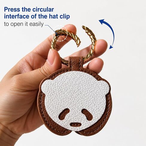 Magnetic Hat Clip for Travel, Leather Hat Holder Clip for Bags, Strong Magnet, Cute Bag Accessory in Saudi Arabia