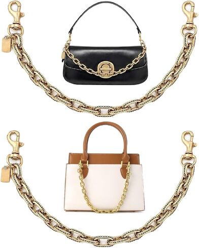 CORVIDA 2 Pack Purse Chain, 15.7 Inch Gold Bag Extender Chain, Luxe Handbag & Wallet Tote Bags Accessories Gifts for Women in Saudi Arabia