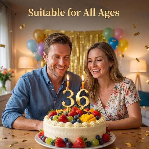 20PCS Number Candle Holders, Candle Number Holder Set, Gold Candle Stands for Birthday Celebrations, Wedding Decorations, and Special Events, Perfect Addition to Your Home Decor Collection in Saudi Arabia