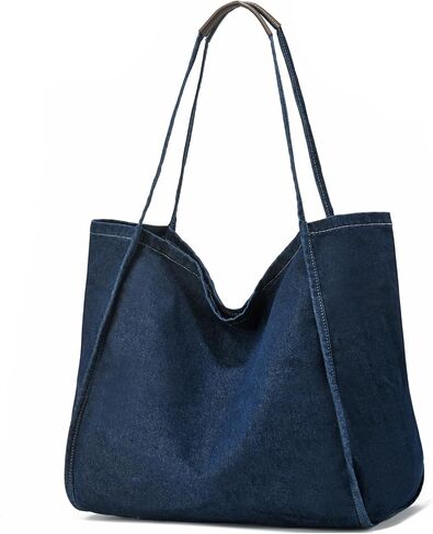 ALUDAPIJU Casual Canvas Tote Bag for Women Large Slouchy Hobo Shoulder Bag for Work Travel Tote Purse Handbags Message Bags in Kuwait