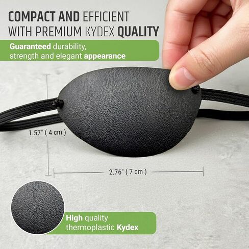 Premium Handmade Plastic Eye Patch with Soft Foam Padding, Adult Eye Patch for Men and Women for Lazy Eye Therapy, Cosplay, and Pirate Costume in Saudi Arabia