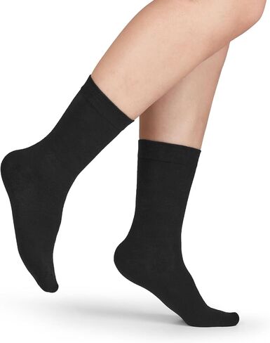 Cotton Dress Socks Women: 75% Soft Cotton for Work Office - Thin Breathable All Day Ladies Size 6-11 (3 Pack) in Saudi Arabia