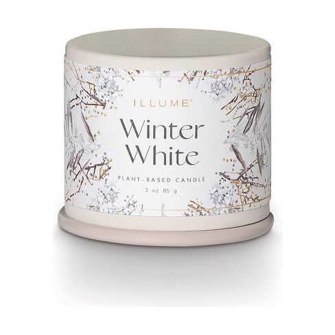 Illume Winter White Beautifully Done Demi Vanity Tin Candle, 3 OZ in Kuwait