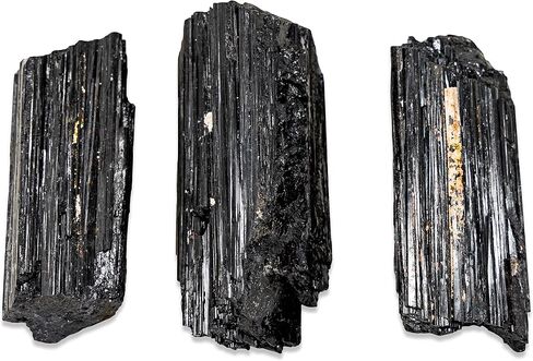 Tourmaline Stone Chunk - 1/2-1 lb - Large Natural Healing Crystals Rod - Powerful Metaphysical Energy of Calming Purification - Brazilian Turmalina Negra - Chakra Balance Reiki Protection & Security in Saudi Arabia