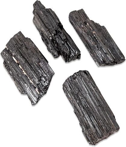 Tourmaline Stone Chunk - 1/2-1 lb - Large Natural Healing Crystals Rod - Powerful Metaphysical Energy of Calming Purification - Brazilian Turmalina Negra - Chakra Balance Reiki Protection & Security in Saudi Arabia