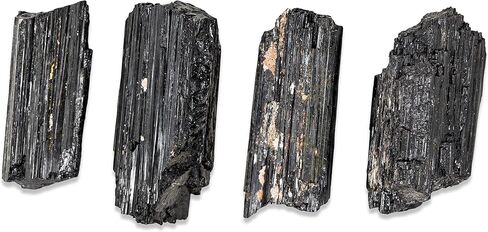 Tourmaline Stone Chunk - 1/2-1 lb - Large Natural Healing Crystals Rod - Powerful Metaphysical Energy of Calming Purification - Brazilian Turmalina Negra - Chakra Balance Reiki Protection & Security in Saudi Arabia