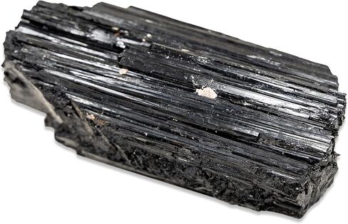 Tourmaline Stone Chunk - 1/2-1 lb - Large Natural Healing Crystals Rod - Powerful Metaphysical Energy of Calming Purification - Brazilian Turmalina Negra - Chakra Balance Reiki Protection & Security in Saudi Arabia