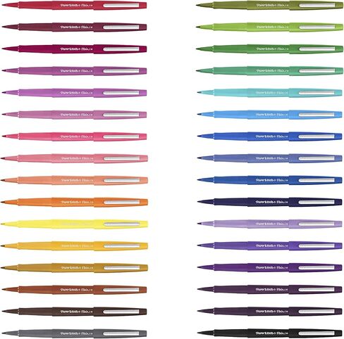 Paper Mate® Flair Felt Tip Pens, Medium Point (0.7mm), Assorted Colors, 12 Count, USA 250th Anniversary Edition in Saudi Arabia