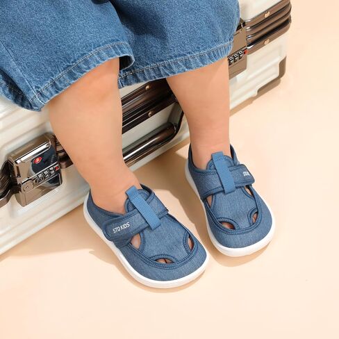 أحذية مائية للأطفال الصغار من STQ KIDS، صنادل شاطئ بدون قطرة، أحذية صيفية للأطفال حفاة القدم لحمام السباحة، مقاس كحلي 5 للأطفال الصغار in Kuwait