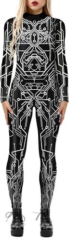 المرأة هالوين زي 3D المطبوعة الجوارب يغطي الرجل تأثيري بذلة رومبير Catsuit in Kuwait