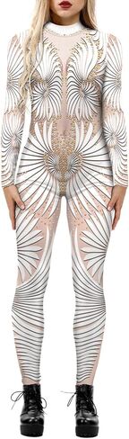 المرأة هالوين زي 3D المطبوعة الجوارب يغطي الرجل تأثيري بذلة رومبير Catsuit in Kuwait