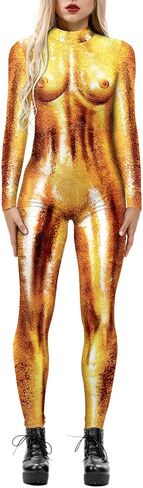 المرأة هالوين زي 3D المطبوعة الجوارب يغطي الرجل تأثيري بذلة رومبير Catsuit in Kuwait