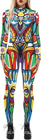 المرأة هالوين زي 3D المطبوعة الجوارب يغطي الرجل تأثيري بذلة رومبير Catsuit in Kuwait