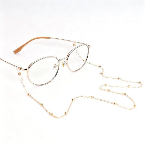 2Pcs Eyeglasses Chain Beaded for Women Men Eyeglass Holders Around Neck Stylish Beaded Glasses Lanyard Accessory Chain in Saudi Arabia