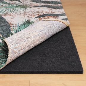 Rug Pad 6x9 Non Slip for Hardwood Floors, 1/8" Extra Thick Waterproof Felt Carpet Pad, Low Profile Underlay for Area Rugs, Safe for LVP & All Floor Finishes, Odorless & Soundproof in Saudi Arabia