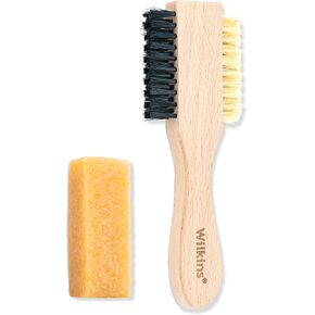 Wilkins Complete Suede Cleaning Kit - 2 IN 1 Bristles Shoe Cleaner Brush with Suede Eraser. in Saudi Arabia