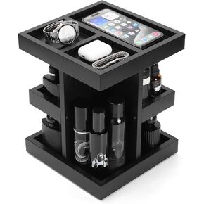 Gift for Men,Mens Organizer,Cologne Stand with Rotate,Mens Accessory Organizers or Valet Tray,Birthday Gift for Dad,Husband,Boyfriend,Anniversary Idea for Him,Watch,Perfume Holder,Fathers Day Gift in Saudi Arabia