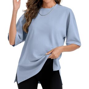 Sosolism Women's 100% Cotton Maternity T-Shirt for Pregnancy Oversized in Saudi Arabia