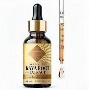 Kava Kava Liquid Extract, Natural Kava Root Drops, 2 oz in Saudi Arabia