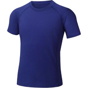Somaibo Boys Compression Shirt Short Sleeve Youth Athletic Football Baseball Undershirts Kids Sports Base Layer in Saudi Arabia