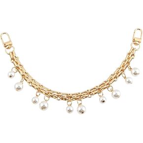 Gold Bag Charms Chain for Handbags - Stacked Chain 11 Inch Pearl Purse Extender,Designer Jewelry Gifts for Women in Saudi Arabia