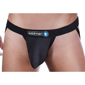 Wildmant Raw Mesh Jockstrap with Duraband Waistband Black in Saudi Arabia