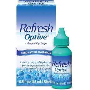 REFRESH OPTIVE Lubricant Eye Drops Artificial Tears, 0.5 fl oz (15 mL) in Kuwait