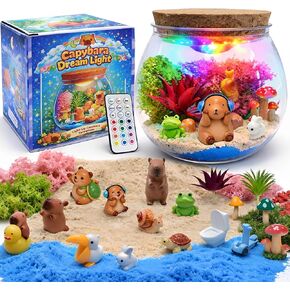 Capybara Gifts for Girls & Boys – DIY Glow Jar Toy with LED – Cute Capybara Night Light Arts and Crafts for Kids Ages 4 5 6 7 8-12 Year Old – Great Room Decor, Birthday Decorations & Easter Gifts in Saudi Arabia