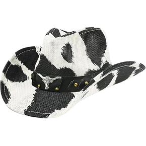 Travel Sun Hat Circus Show Winter Cow Pattern Fedoras with Sweat Absorbent for Casual Daily Wear Wide Border in Saudi Arabia