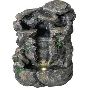Waterfall Fountain Indoor Water Fall Theme Tabletop Zen Fountain for Home Decor Desk Fountain for Relaxation Meditation(Waterfall) in Saudi Arabia