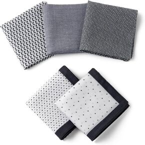 Business Handkerchiefs for Men,100% Pure Cotton Handkerchiefs,Assorted Color,5 Pieces in Saudi Arabia