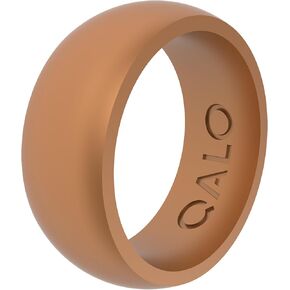 QALO Men's Silicone Wedding Band, Flexible Heat Resistant Silicone Material – Skin-Friendly Design, Lightweight All-Day Wearable Rubber Wedding Ring – Comfortable Fit for Active Workouts, Training in Kuwait