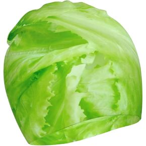 Green Lettuce Pattern Kids Beanie Hats Warm Knit Beanie Cap Skull Caps Gifts Decor for Boys Girls, Medium, White in Saudi Arabia